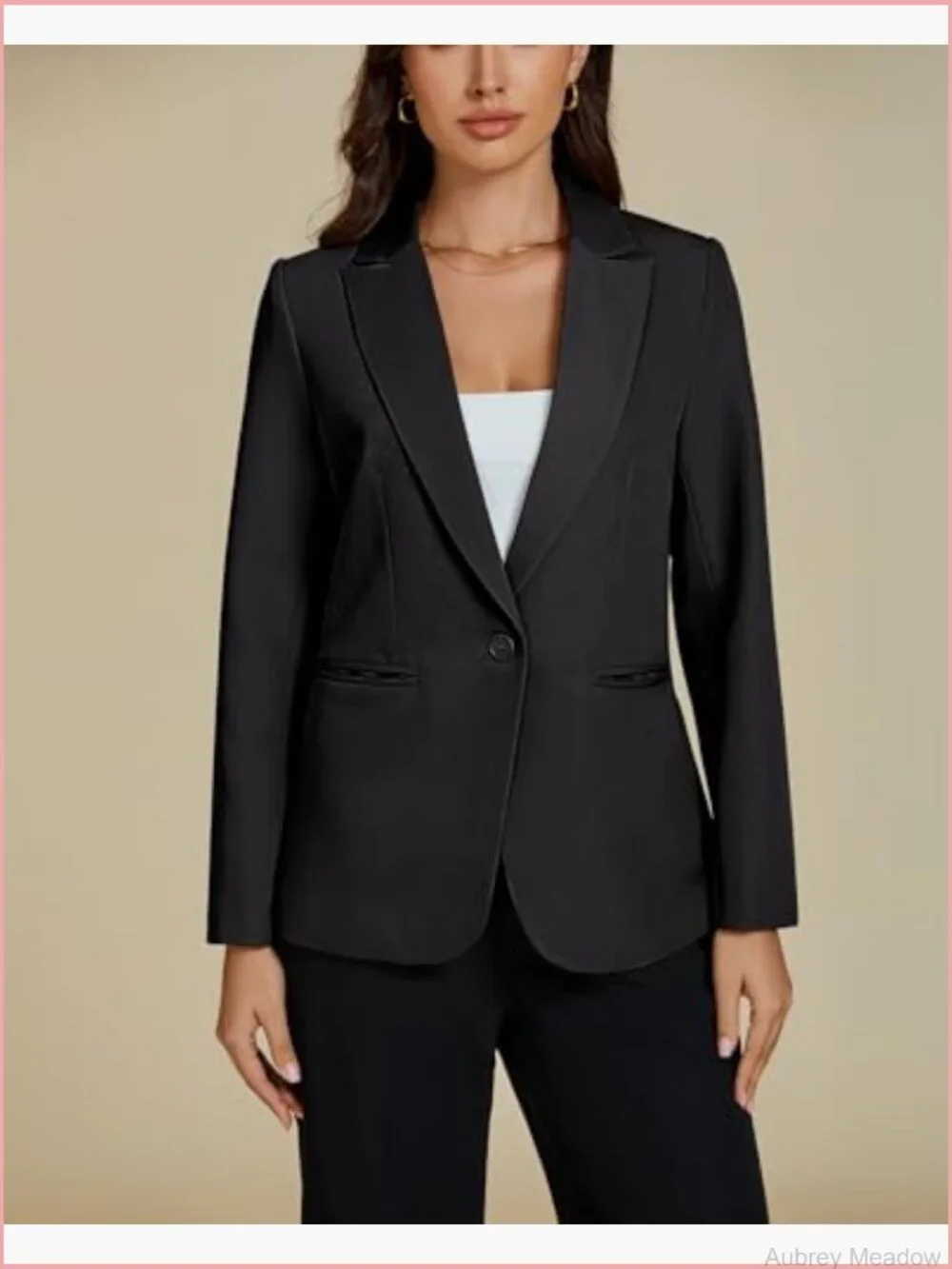Dressy Blazers for Women Button Long Sleeve Lapel Business Casual Office Work